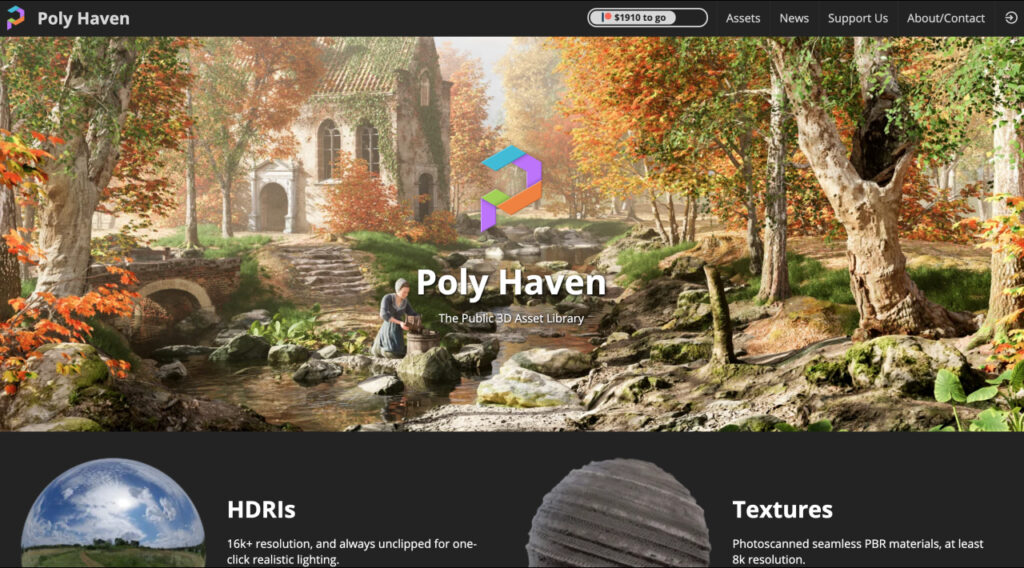 【無料】高解像度のHDRI・テクスチャ ・3Dモデルをダウンロードできる「Poly Haven」 | Kotsu X Kotsu ...